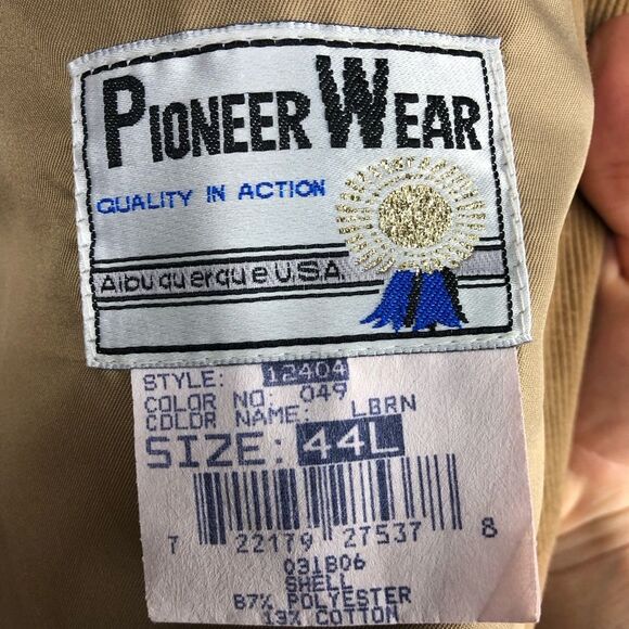 Pioneer Wear Vintage Corduroy Western Blazer Sz 44L - Picture 9 of 12